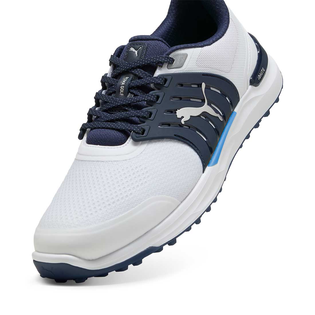 Puma Ignite Elevate 2 Golf Shoes White/Deep Navy – Golf Discount