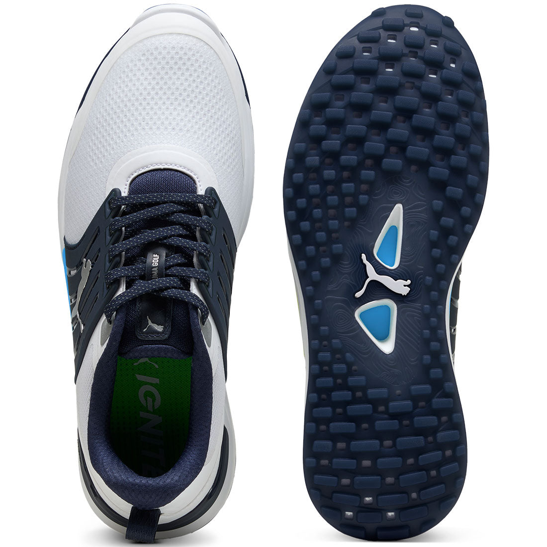 Puma Ignite Elevate 2 Golf Shoes White/Deep Navy