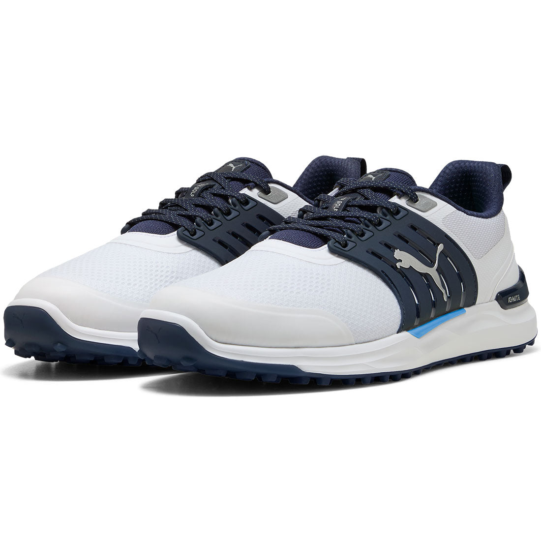 Puma Ignite Elevate 2 Golf Shoes White/Deep Navy – Golf Discount
