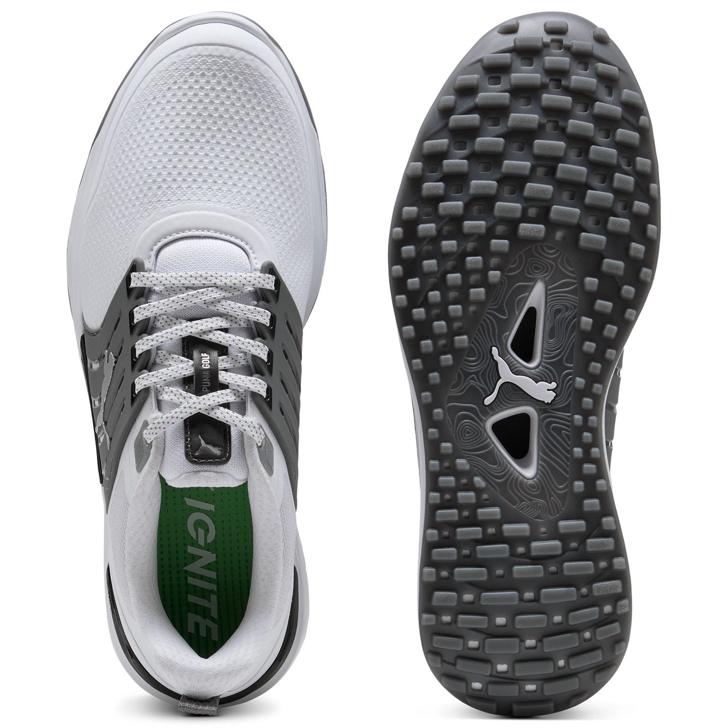Puma Ignite Elevate 2 Golf Shoes White/Slate Sky/Black