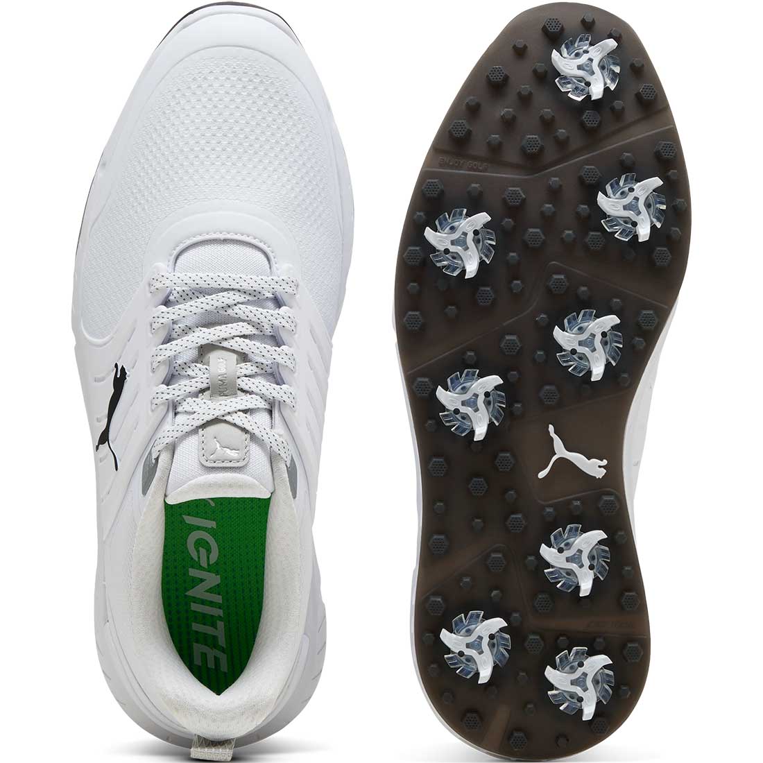 Puma Ignite Elevate 2 Tour Golf Shoes White/Black – Golf Discount