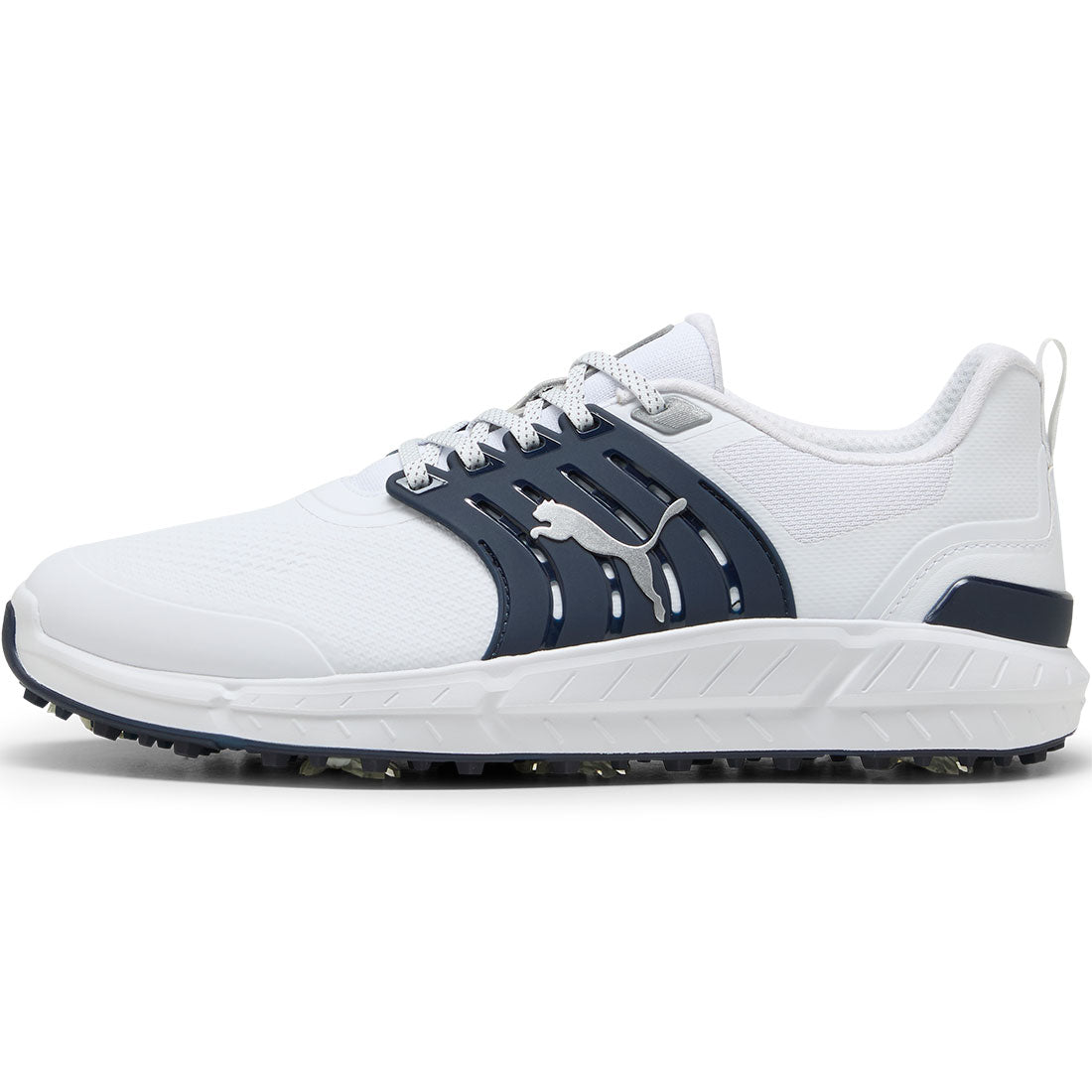 Puma Ignite Elevate 2 Tour Golf Shoes White/Deep Navy/Silver