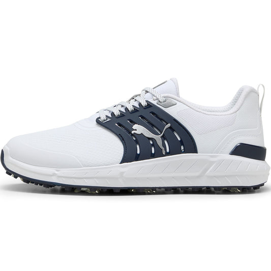 Puma Ignite Elevate 2 Tour Golf Shoes White/Deep Navy/Silver