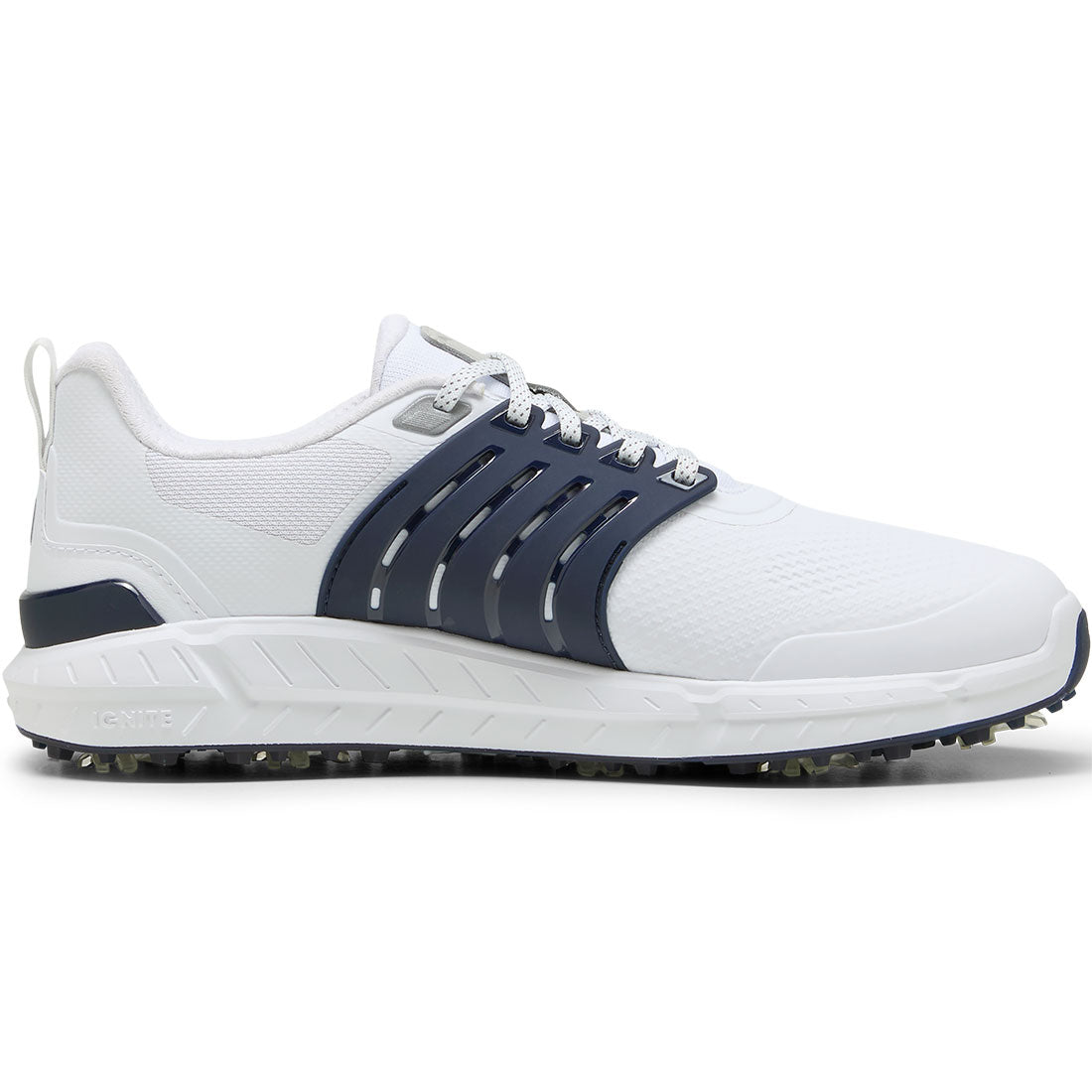 Puma Ignite Elevate 2 Tour Golf Shoes White/Deep Navy/Silver