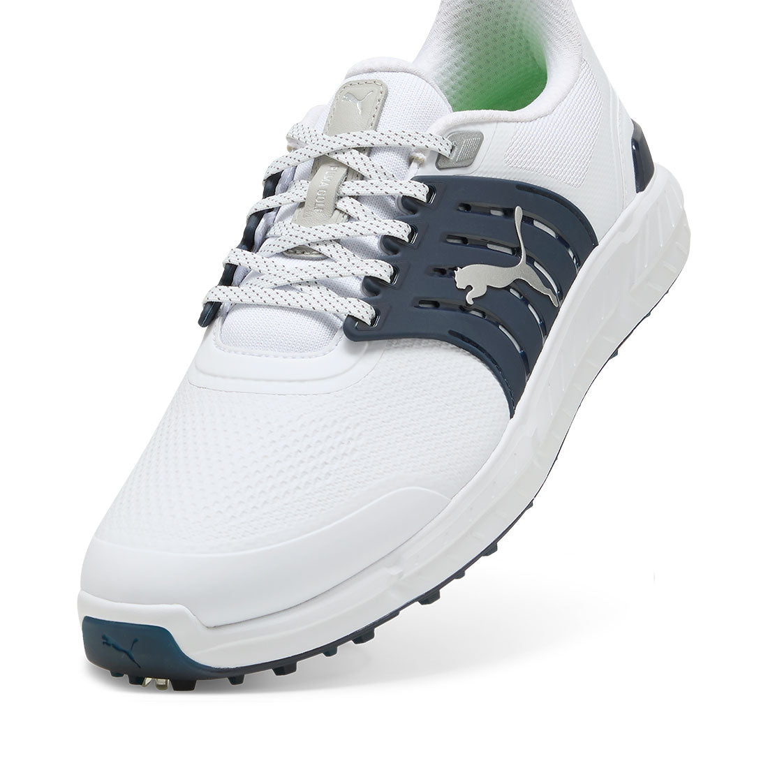 Puma Ignite Elevate 2 Tour Golf Shoes White/Deep Navy/Silver