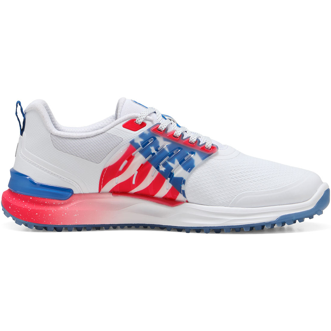 Puma Ignite Elevate 2 Volition Golf Shoes White/Blue Streak/Strong Red