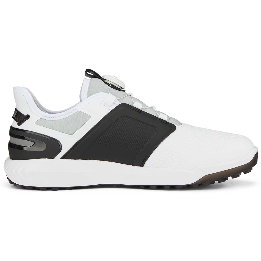 Puma Ignite Elevate Disc Golf Shoes White/Black/Silver