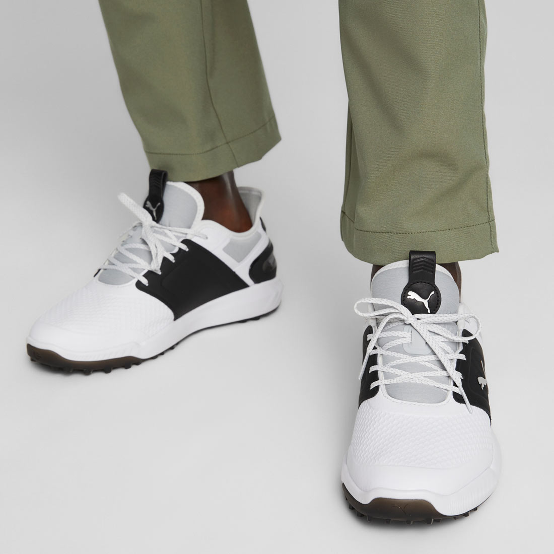 Puma Ignite Elevate Golf Shoes White/Black/Silver