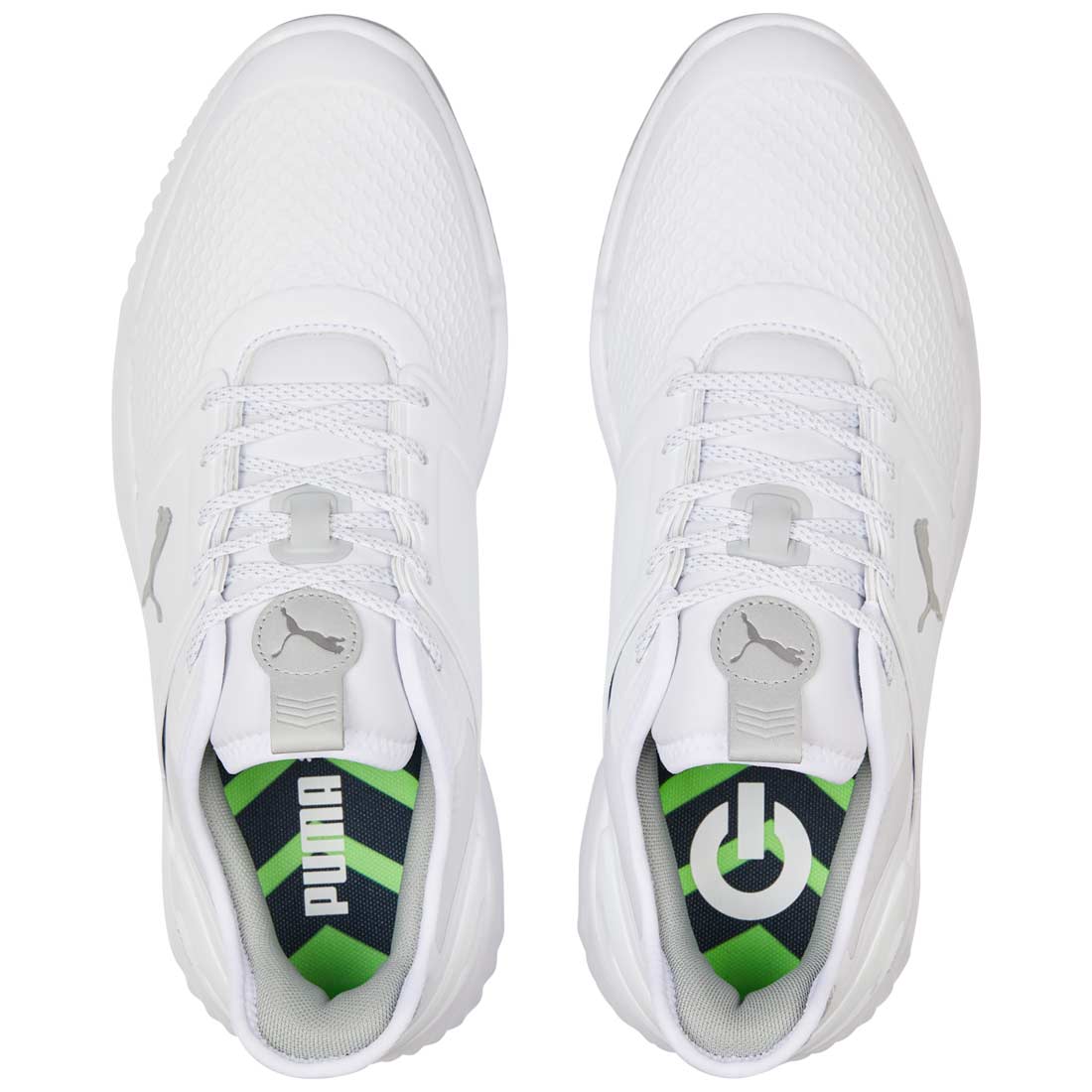 Puma Ignite Elevate Golf Shoes White/Silver – Golf Discount