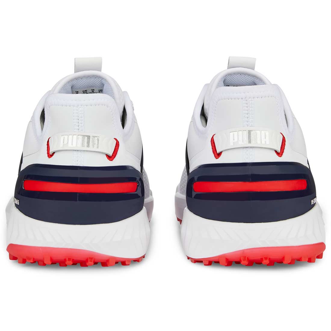 Puma Ignite Elevate Golf Shoes White/Silver/Navy – Golf Discount