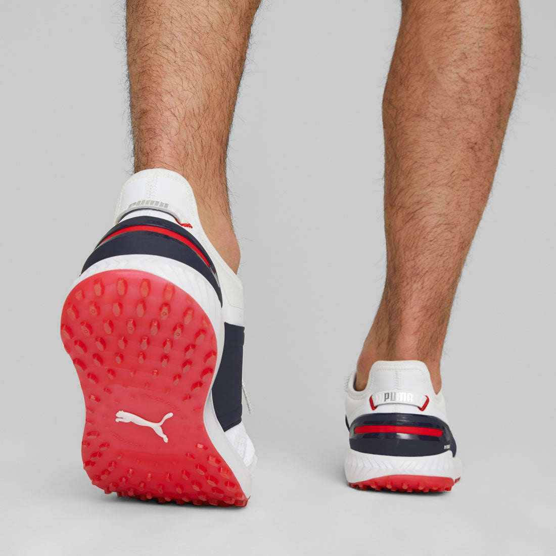 Puma Ignite Elevate Golf Shoes White/Silver/Navy