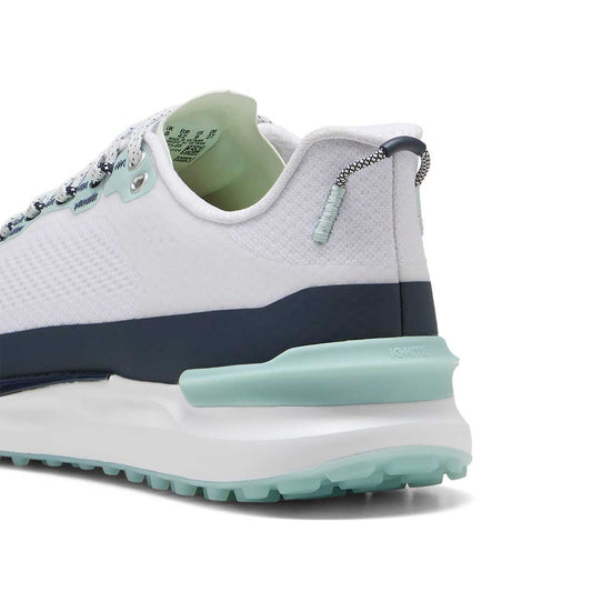Puma Ignite Elevate X Golf Shoes White/Deep Navy/Modern Mint
