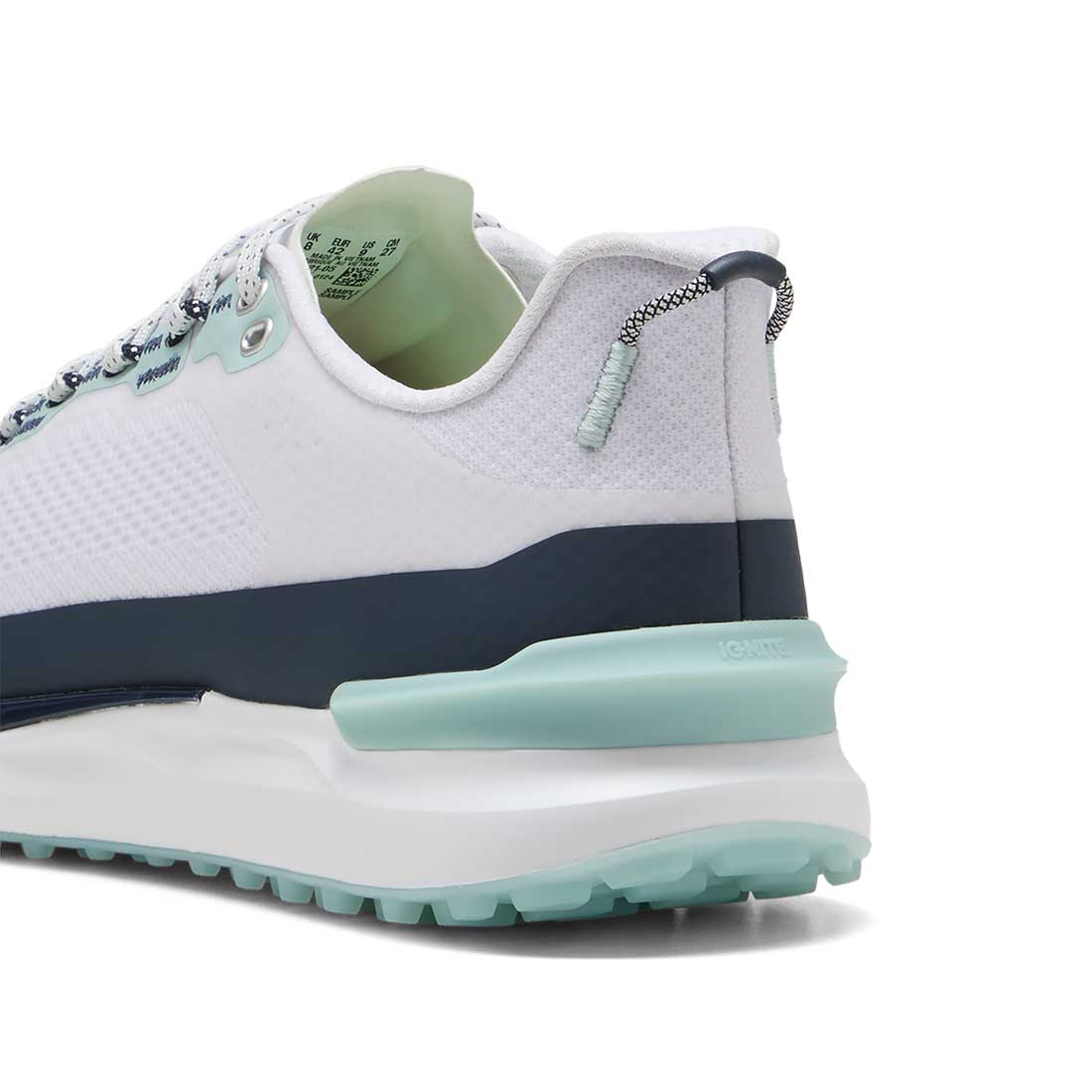 Puma Ignite Elevate X Golf Shoes White/Deep Navy/Modern Mint