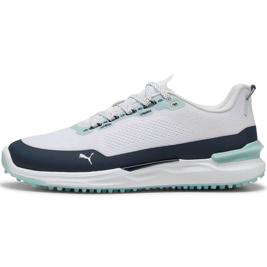 Puma Ignite Elevate X Golf Shoes White/Deep Navy/Modern Mint