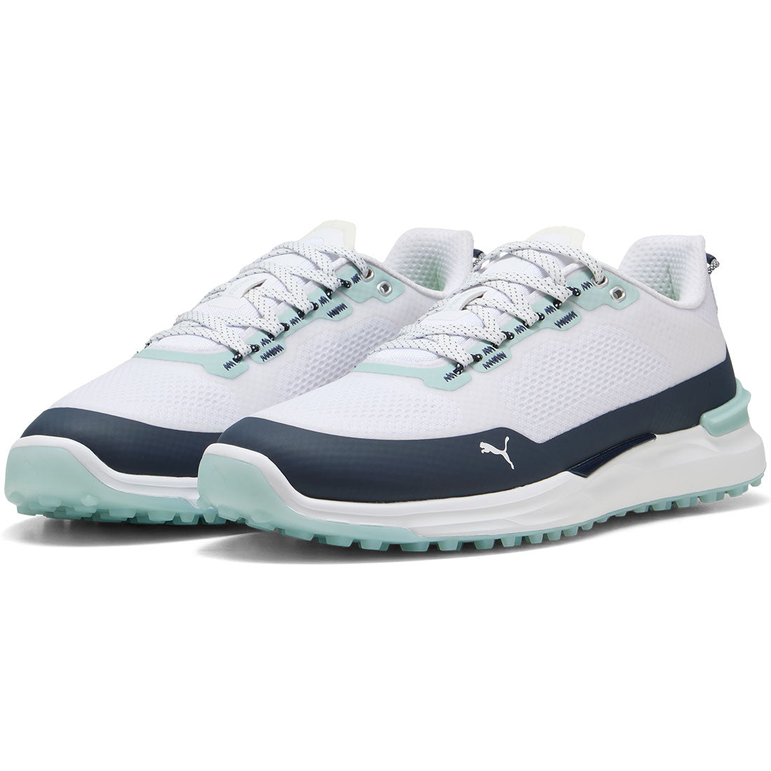 Puma Ignite Elevate X Golf Shoes White/Deep Navy/Modern Mint