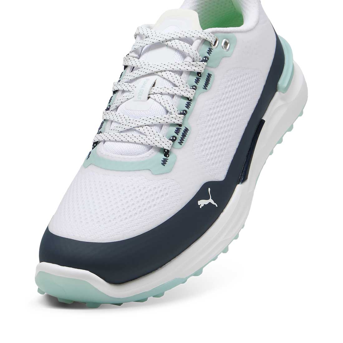 Puma Ignite Elevate X Golf Shoes White/Deep Navy/Modern Mint
