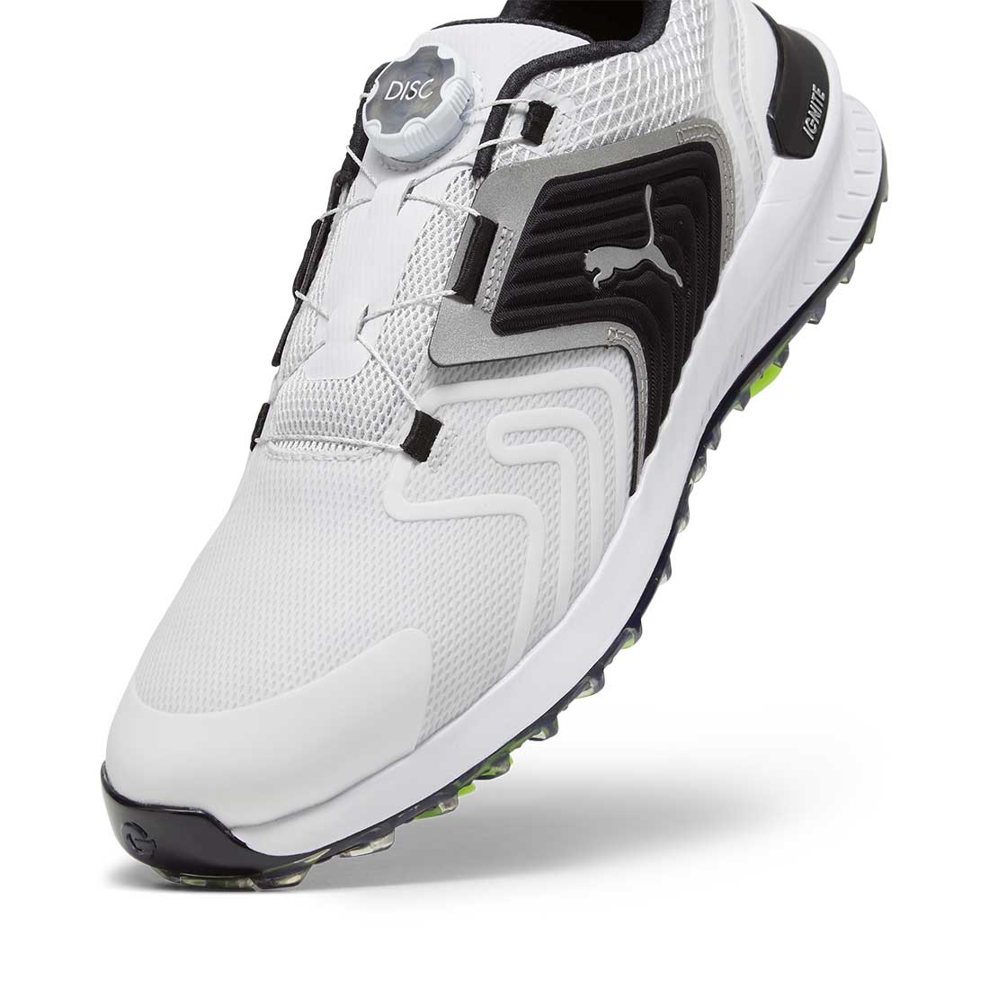 PUMA DISC SYSTEM IGNITE シューズ ホワイト グレー Puma Ignite Innovate Disc Golf Shoes Feather Grey/Black – Golf