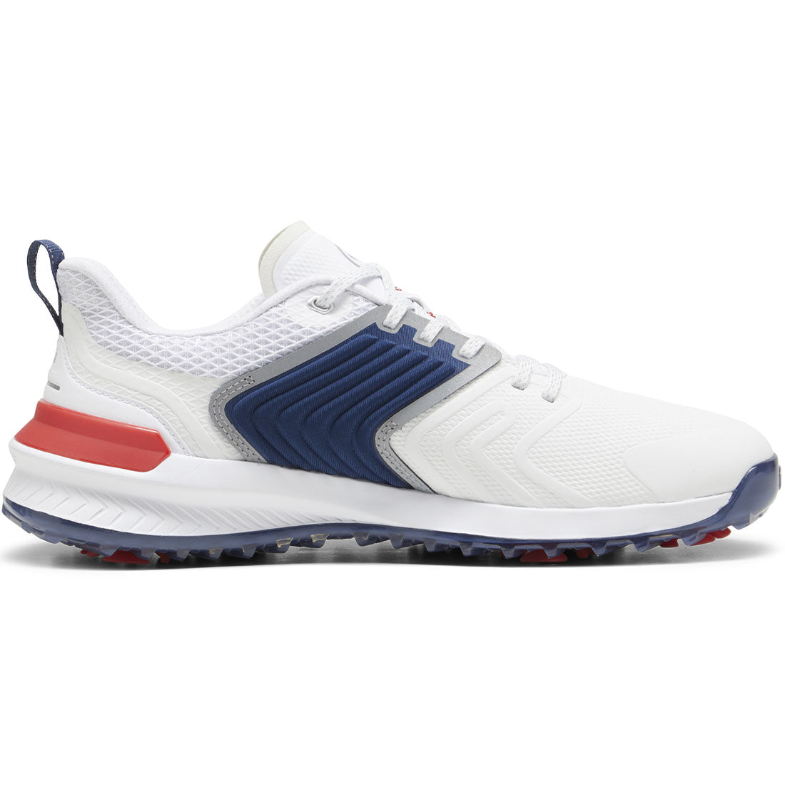 Puma Ignite Innovate Golf Shoes White/Persian Blue/Strong Red
