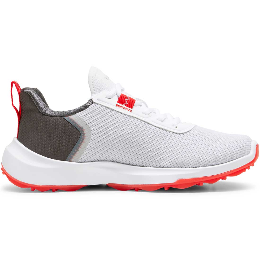 Puma Juniors Fusion Crush Sport Golf Shoes White/Dark Coral