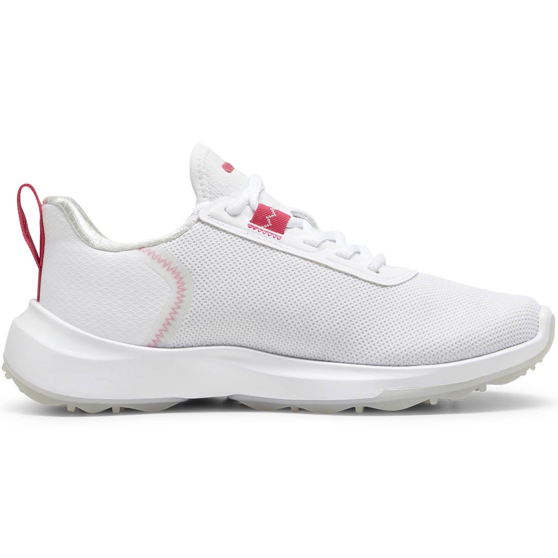 Puma Juniors Fusion Crush Sport Golf Shoes White/Garnet Rose