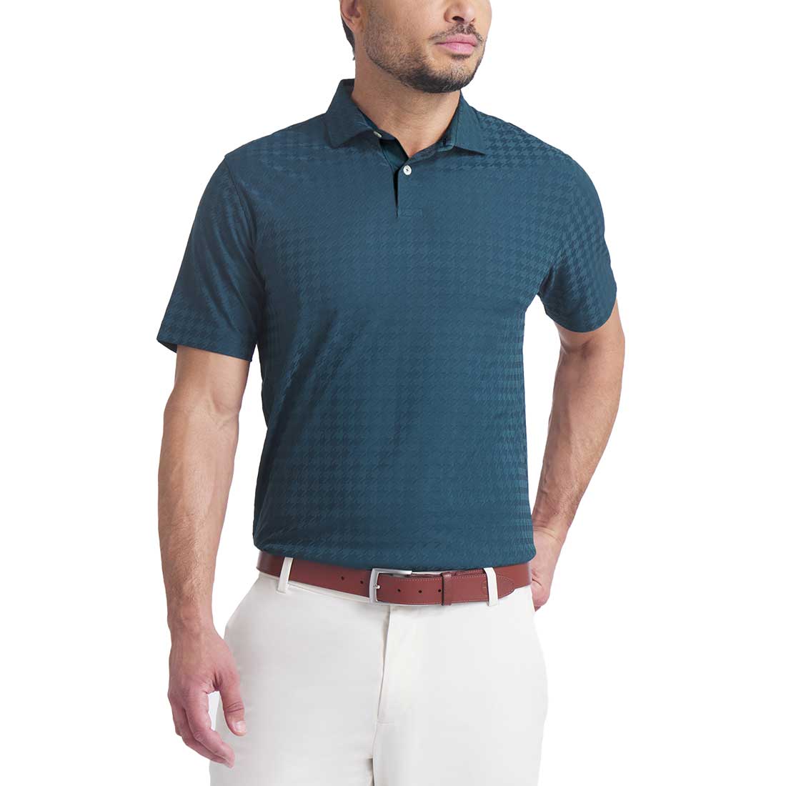 Puma MATTR Houndstooth Golf Polo