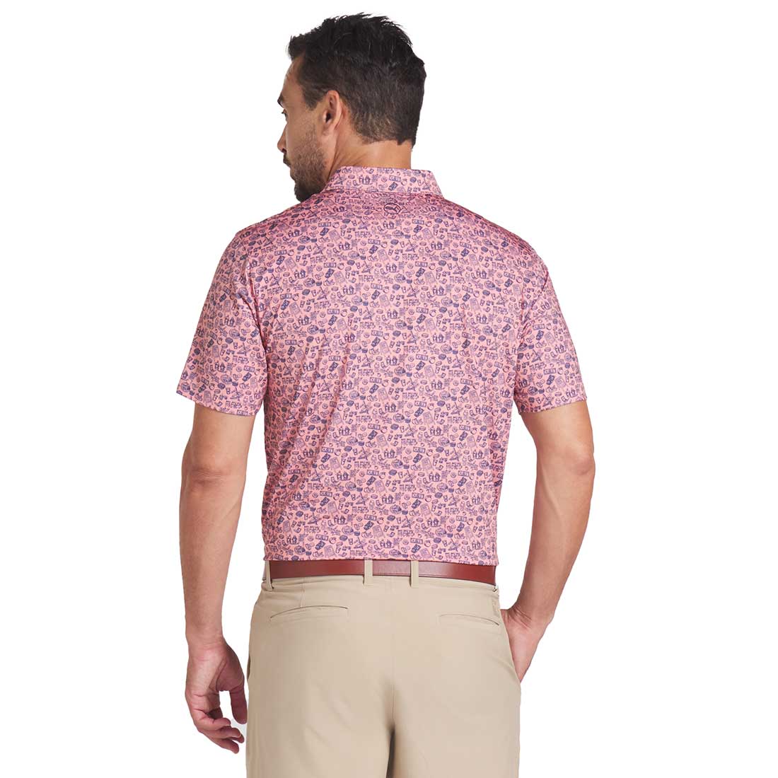 Puma MATTR Peach Stand Golf Polo