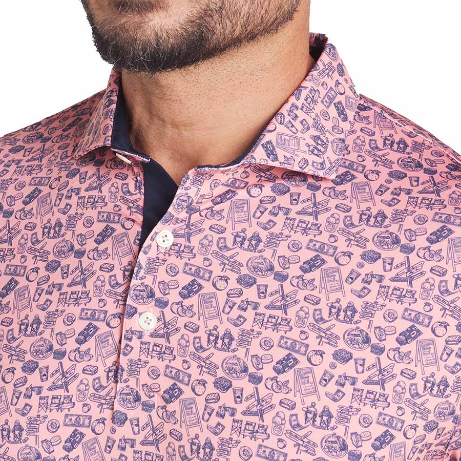 Puma MATTR Peach Stand Golf Polo