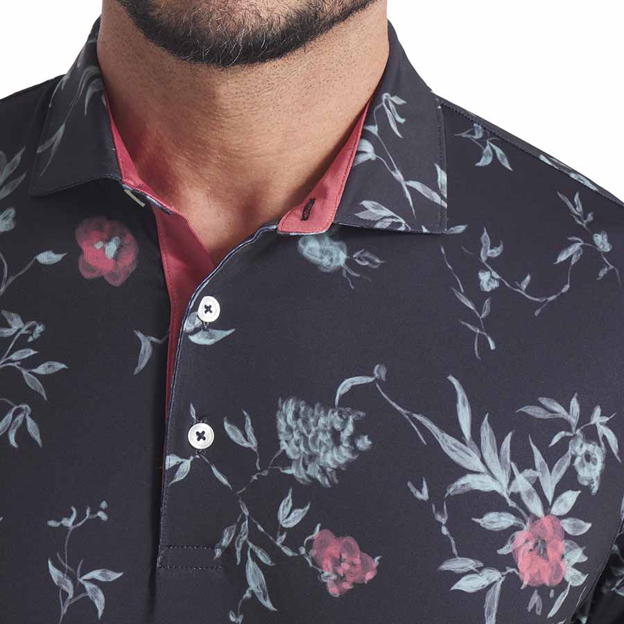 Puma MATTR Water Floral Golf Polo