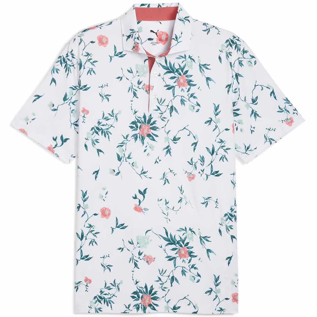 Puma MATTR Water Floral Golf Polo