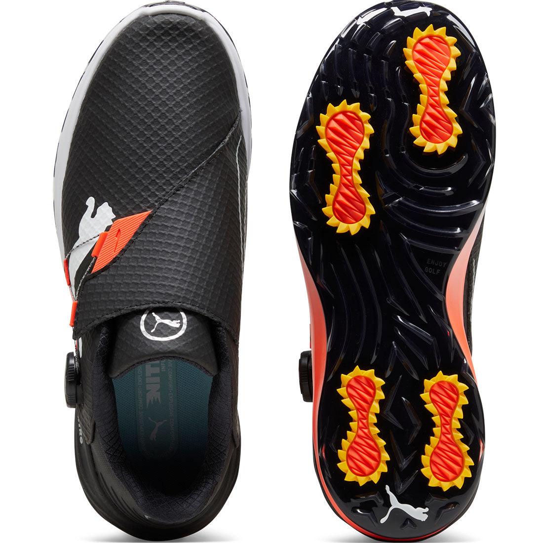 Puma PhantomCat Nitro Disc Golf Shoes Black/Red Blast