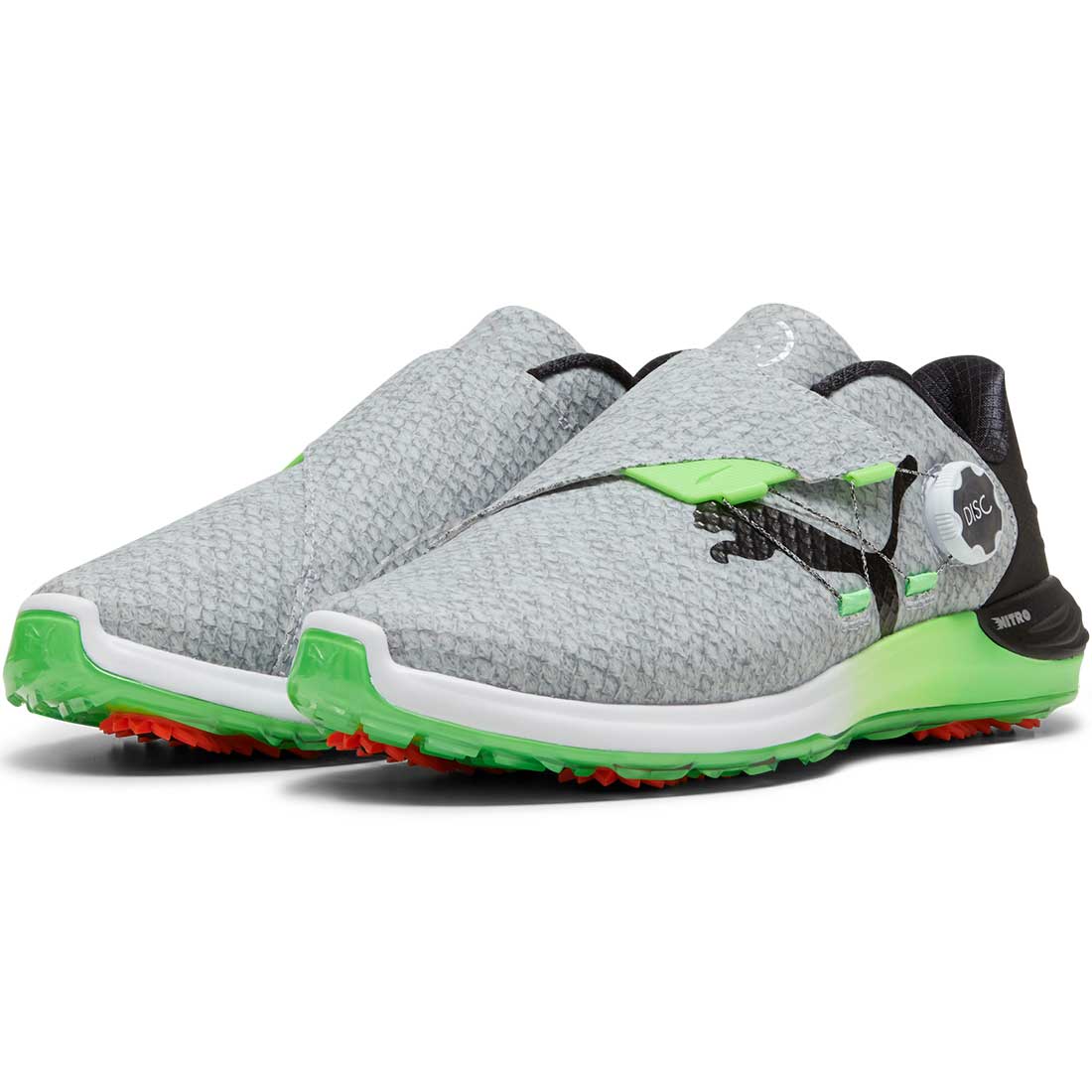 Puma PhantomCat Nitro Disc Golf Shoes White/Black/Green