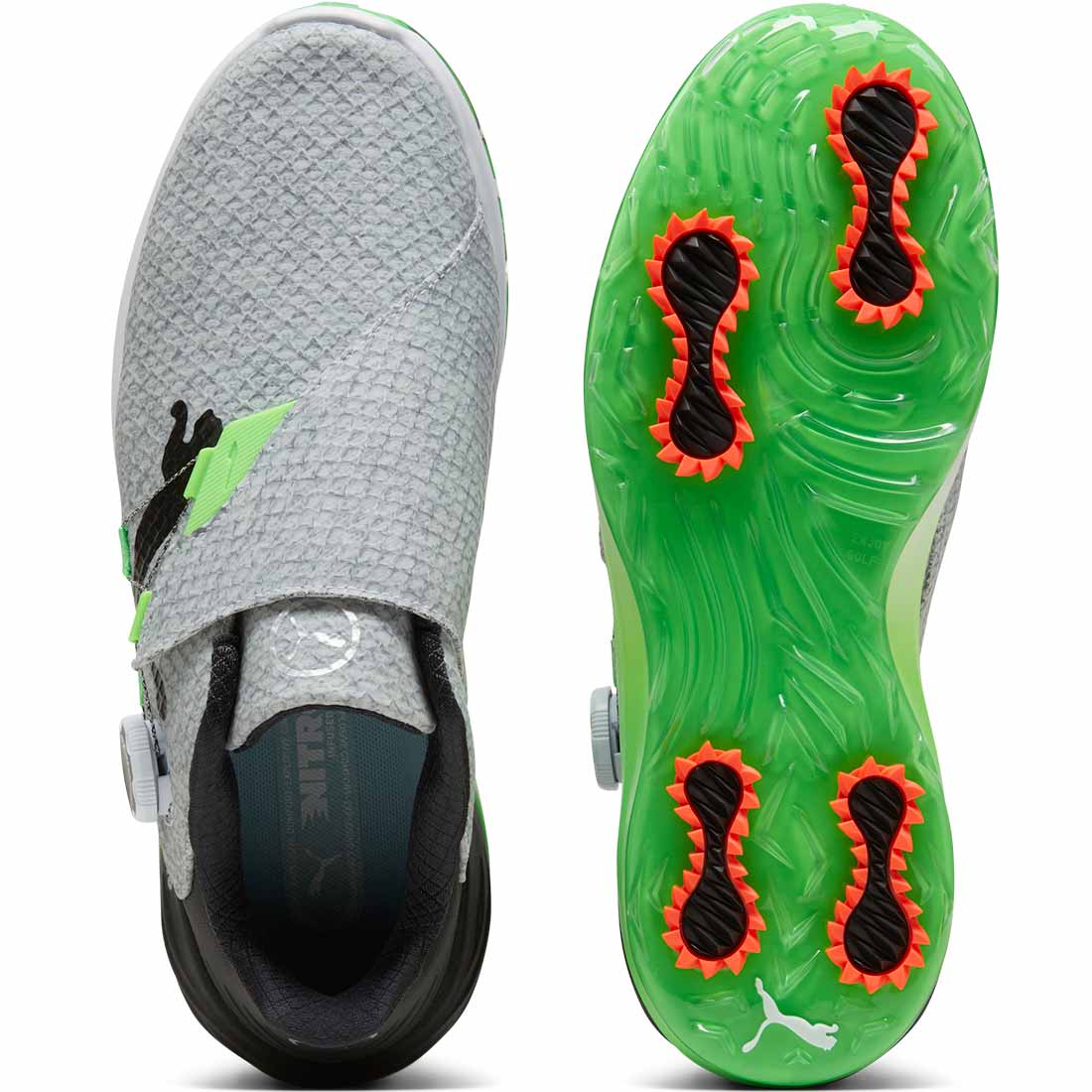Puma PhantomCat Nitro Disc Golf Shoes White/Black/Green
