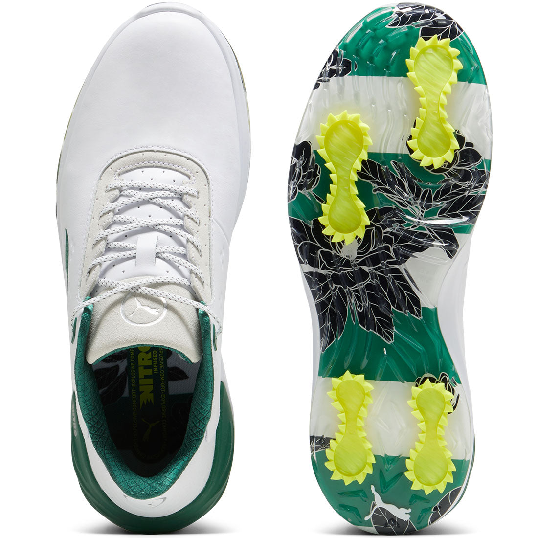 Puma PhantomCat Nitro Garden Golf Shoes White/Green