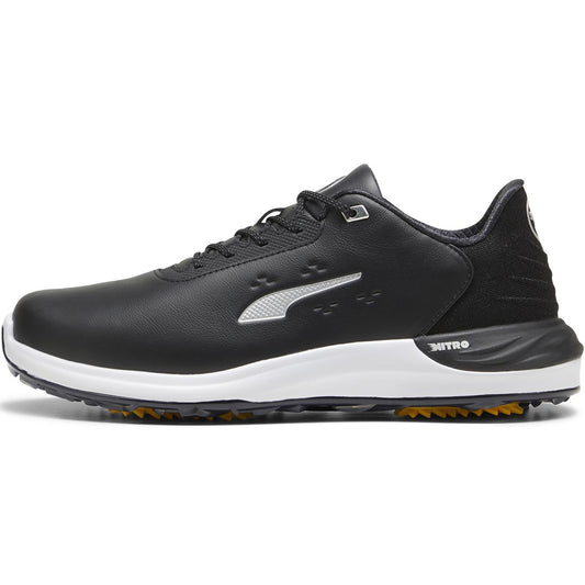 Puma PhantomCat Nitro Golf Shoes Black/Silver/Yellow Sizzle