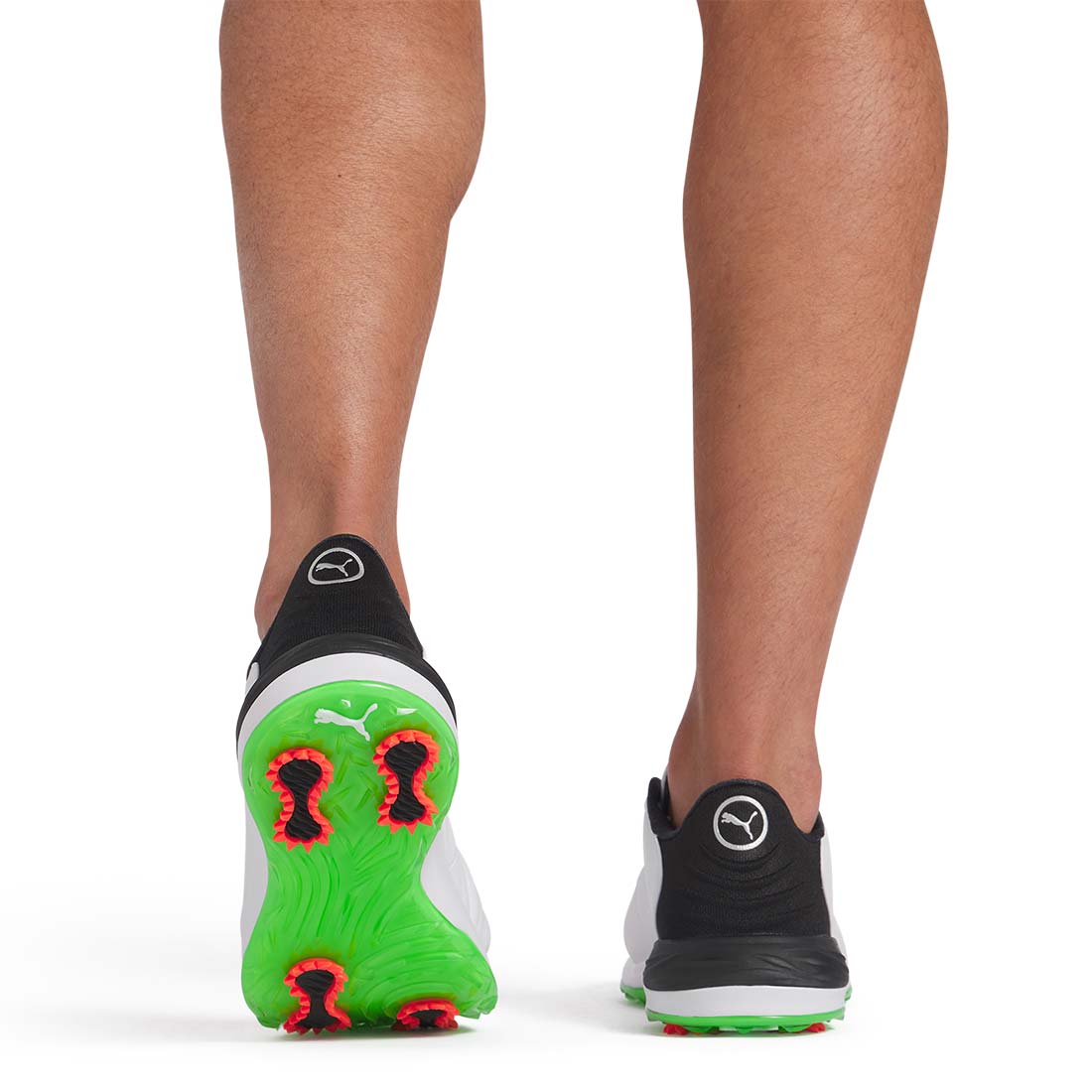 Puma PhantomCat Nitro Golf Shoes White/Black/Fluro Green