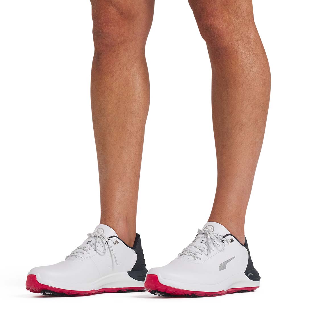 Puma PhantomCat Nitro Golf Shoes White/Deep Navy/For All Time Red