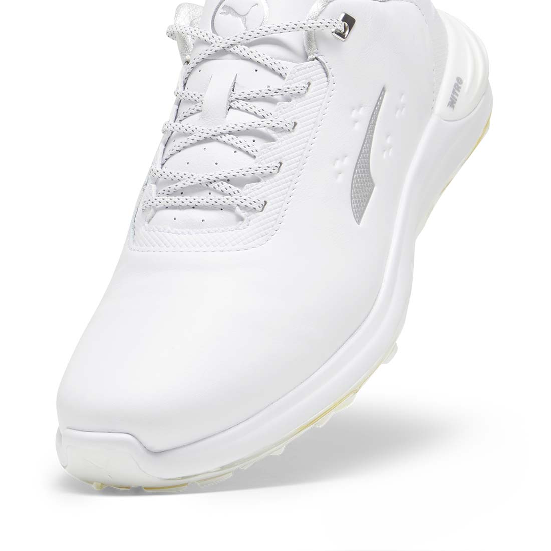 Puma PhantomCat Nitro Golf Shoes White/Silver/Feather Grey – Golf