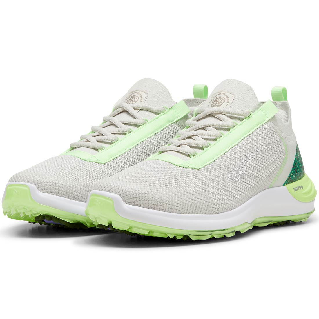 Puma Phantomcat Nitro Sport Golf Shoes Vapor Grey/Speed Green