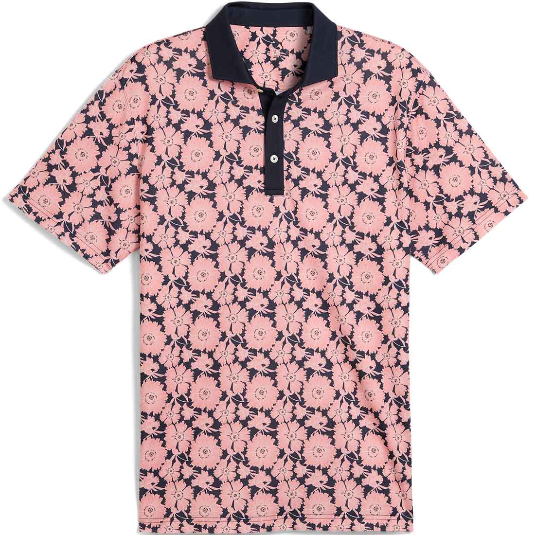 Puma Pique Flower Fields Golf Polo
