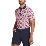 Puma Pique Flower Fields Golf Polo