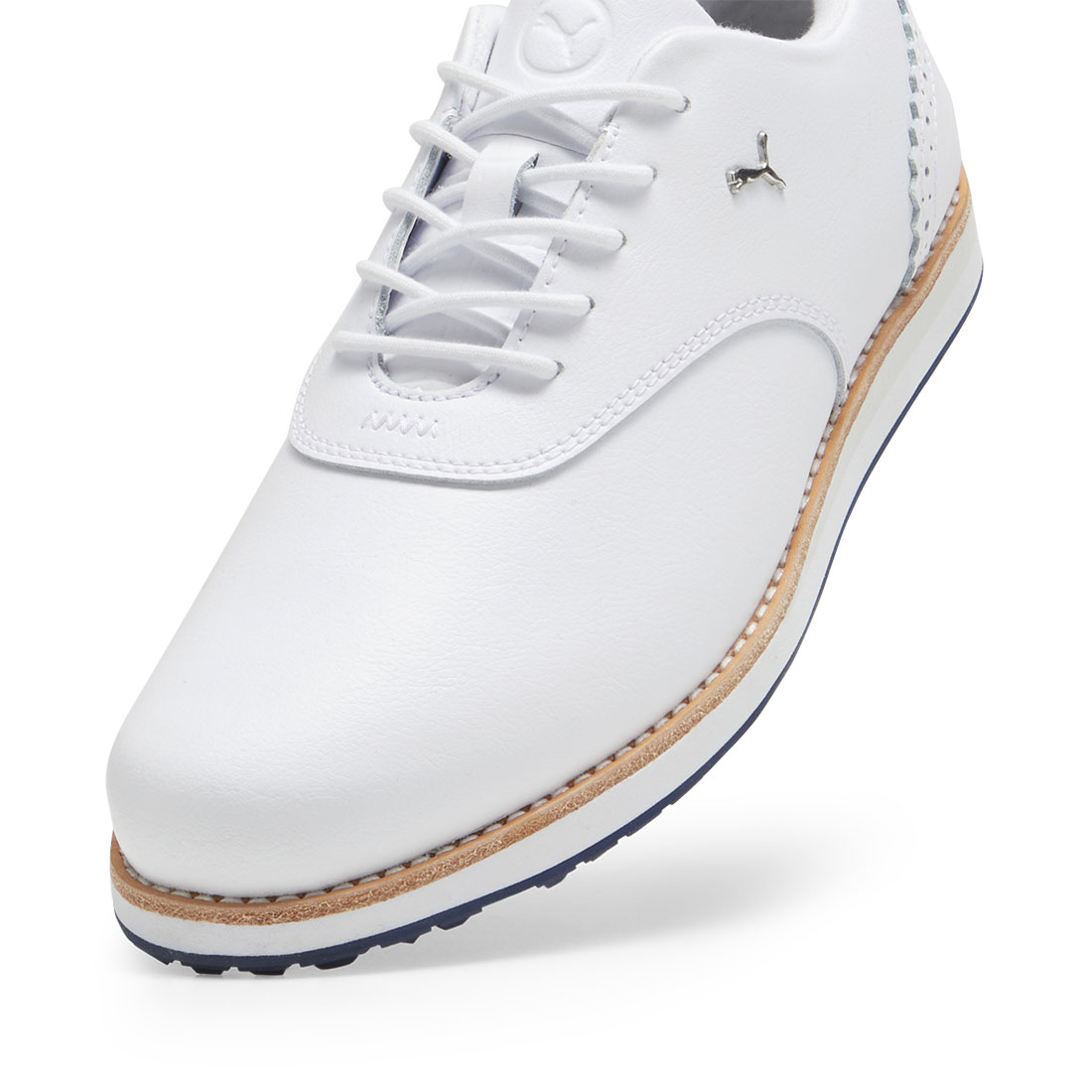Puma Women's Avant Golf Shoes White/Deep Navy/Sand Dune