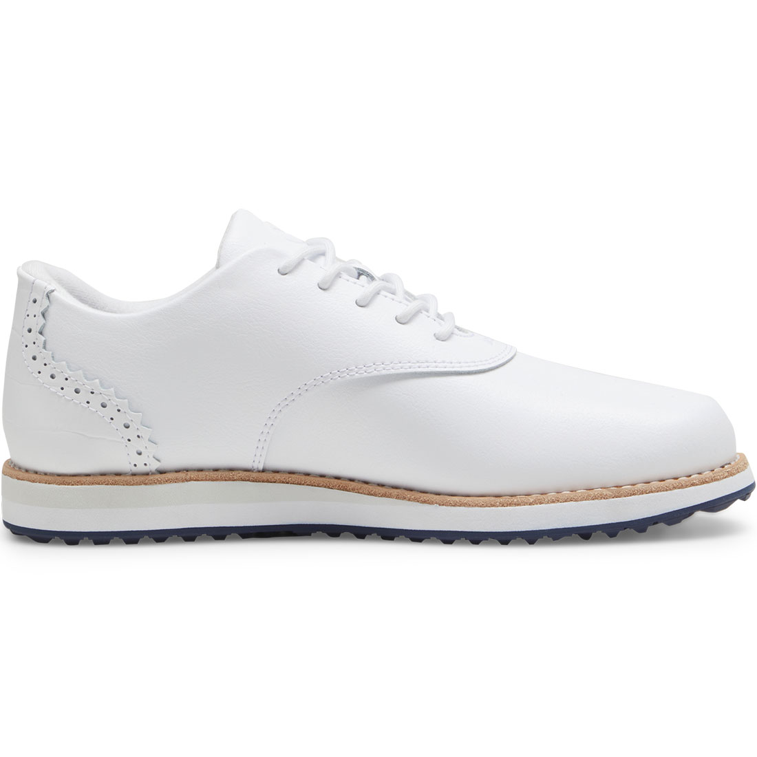 Puma Women's Avant Golf Shoes White/Deep Navy/Sand Dune