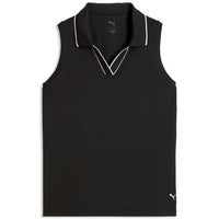 Puma Women's Cloudspun Ess Sleeveless Golf Polo