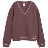 Puma Women's Cloudspun Fleece V-Neck Golf Sweatshirt