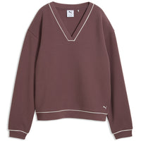 Puma Women's Cloudspun Fleece V-Neck Golf Sweatshirt