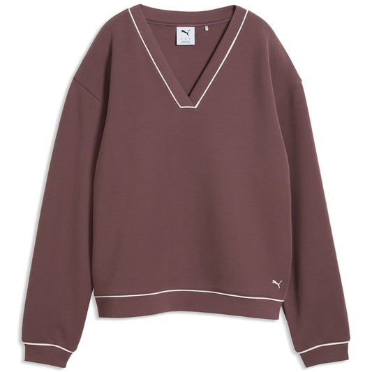 Puma Women's Cloudspun Fleece V-Neck Golf Sweatshirt