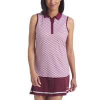 Puma Women's Cloudspun Scallop Sleeveless Golf Polo