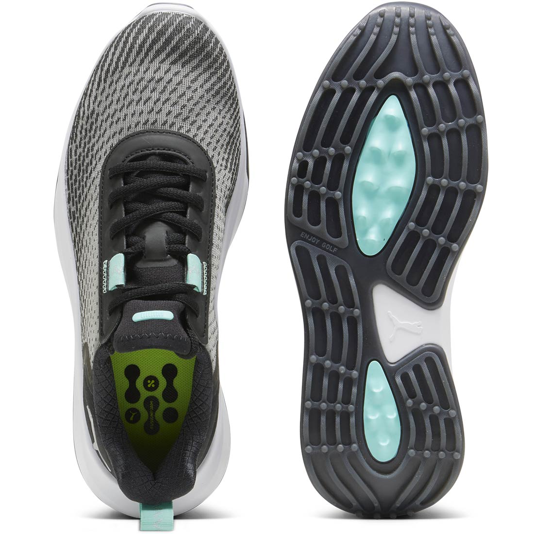 Puma Women's Fusion Crush Sport Golf Shoes Black/Mint