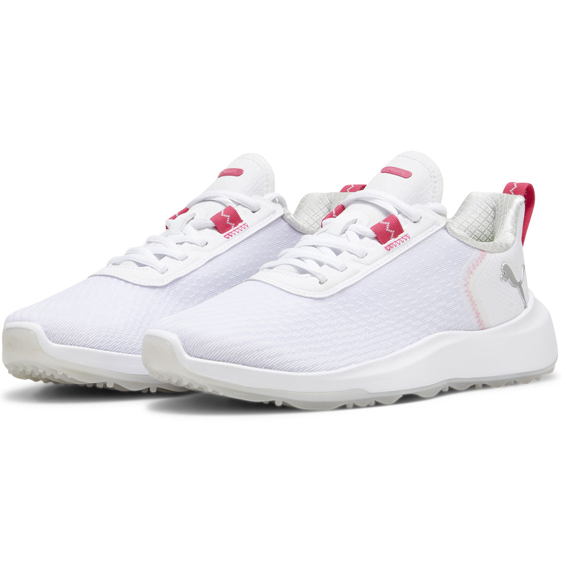 Puma Women's Fusion Crush Sport Golf Shoes White/Garnet Rose