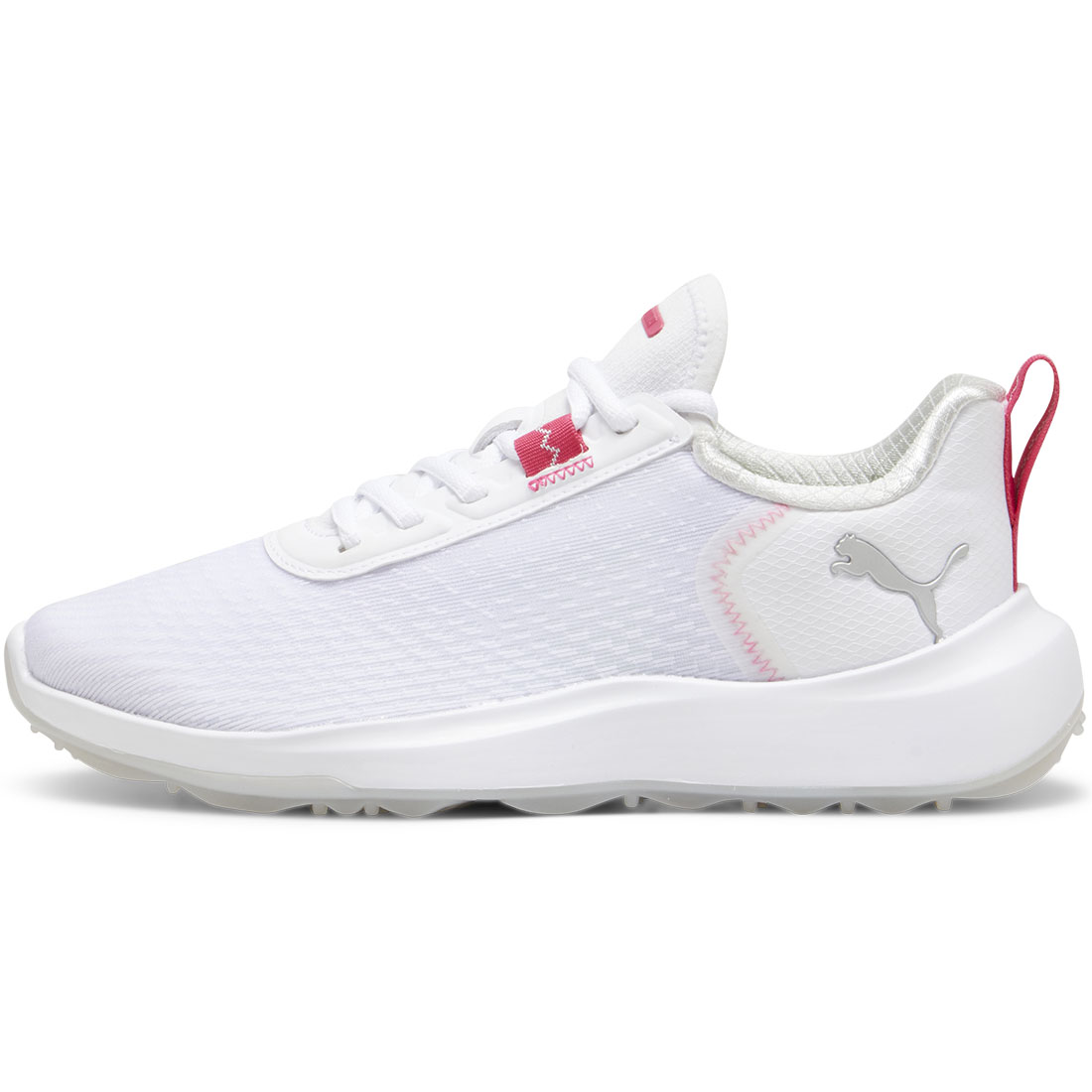 Puma Women's Fusion Crush Sport Golf Shoes White/Garnet Rose